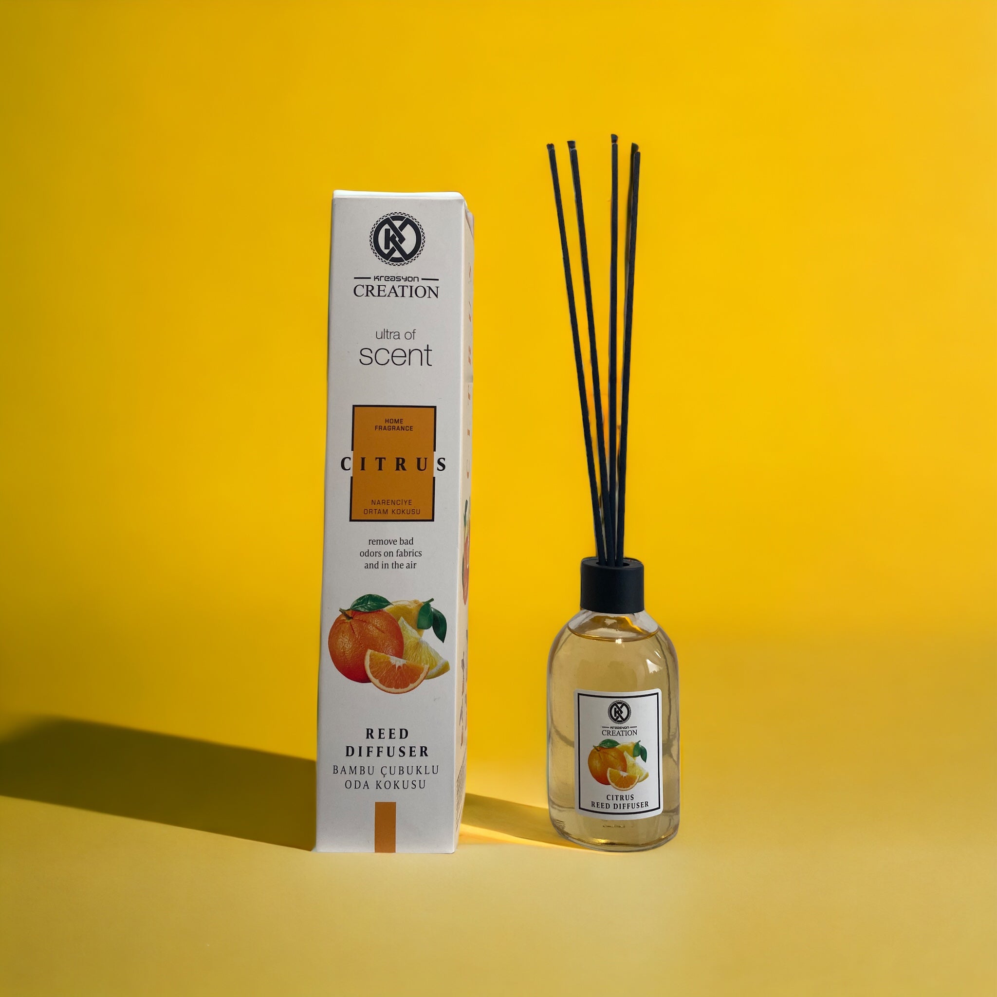 Zitrus-Duftöl von Die besten Duftzwillinge, Flasche mit Zitronen- und Orangenaroma, ideal für Duftlampen oder Aromatherapie
