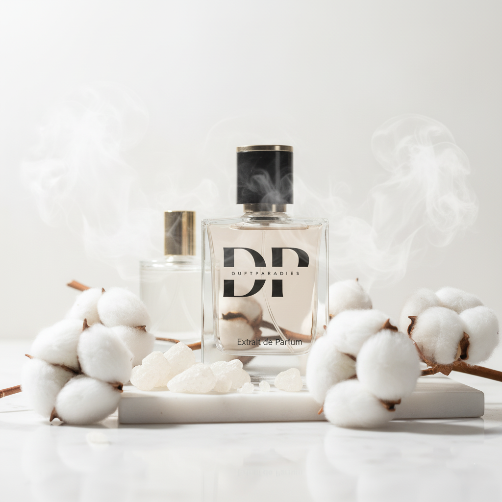 Duftöl-Flasche M299 Z Muse von Duftparadies, mit 40% Duftöl, in einer eleganten Flasche auf weißem Hintergrund