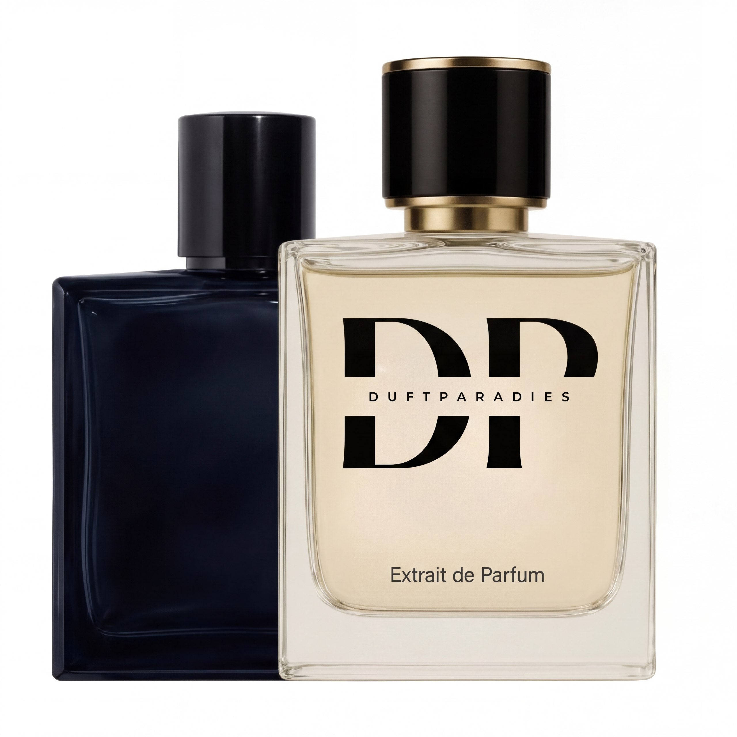 Exklusive blaue Duftkerze M343 von Duftparadies in elegantem Glas, ideal für stimmungsvolle Beleuchtung und Raumduft.