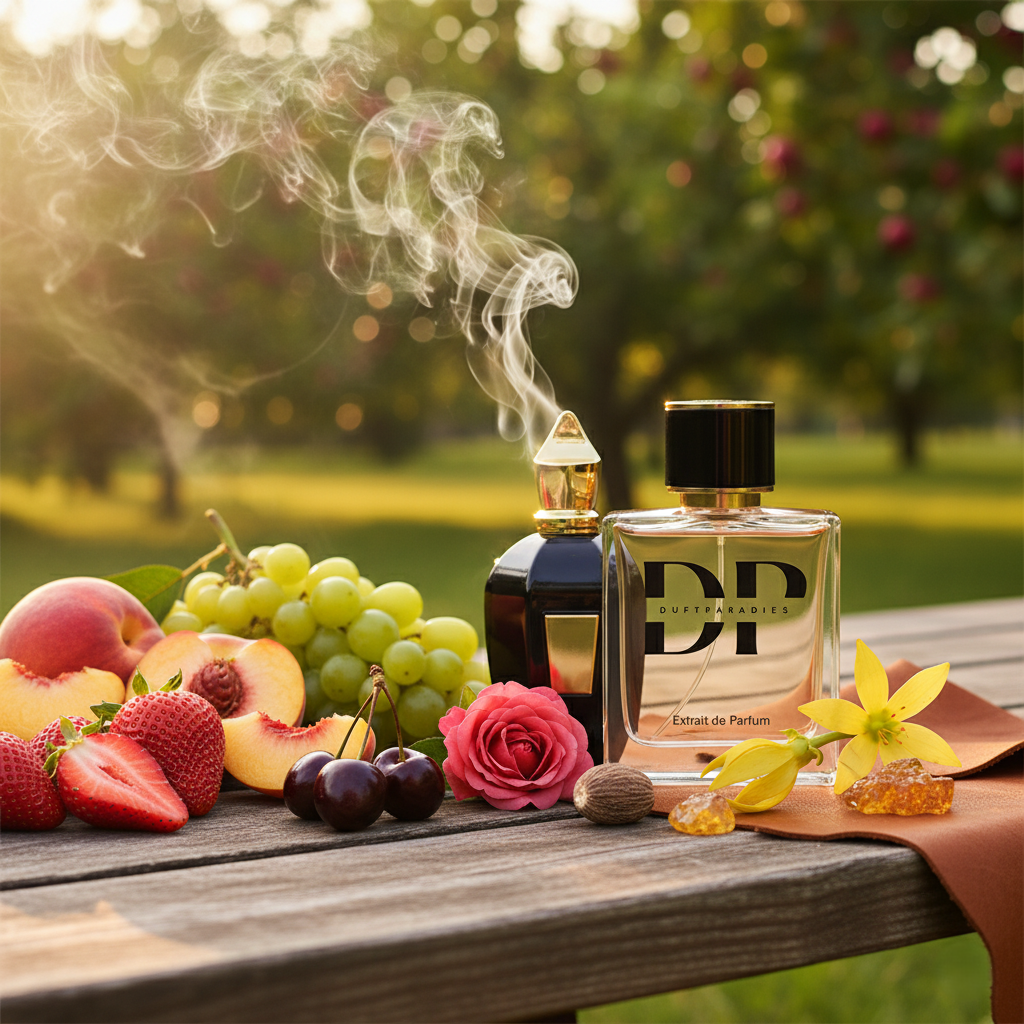 W121 Landet in Opera by Duftparadies perfume bottle with elegant packaging, showcasing a luxurious fragrance display.