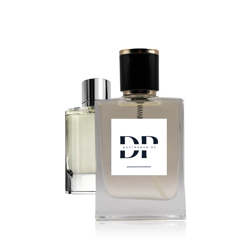 Duftparadies M198 Duftkerze in einem eleganten Glas, brennend mit sanftem Licht und aromatischem Duft.