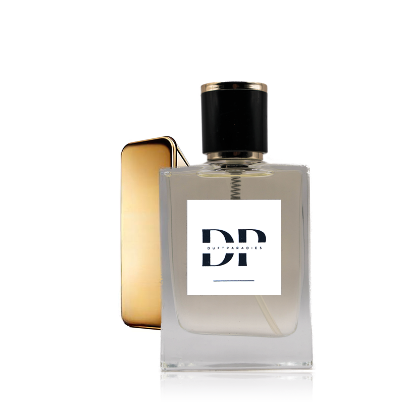 Duftparadies M15 Parfümflasche, elegant Design, klare Linien, hochwertiges Parfüm im stilvollen Flakon.
