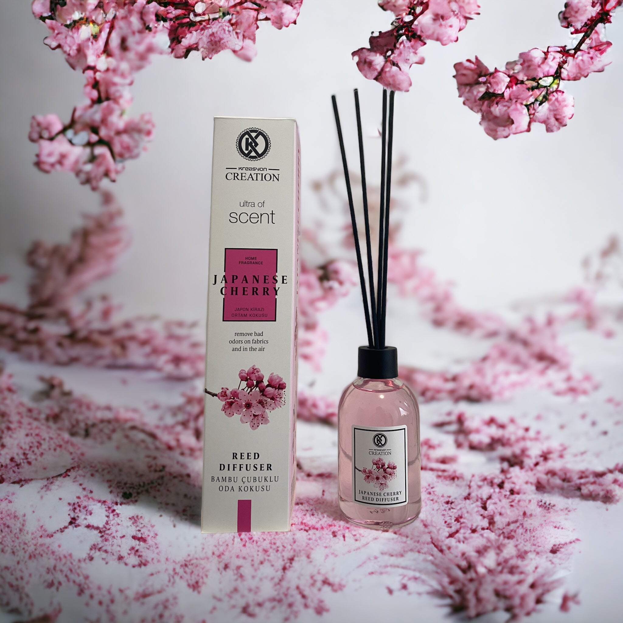 Japanische Kirschblüte Duftöl von den besten Duftzwillingen, flüssiges Parfümöl in eleganter Flasche, blumiger Duft, 40% Duftöl.