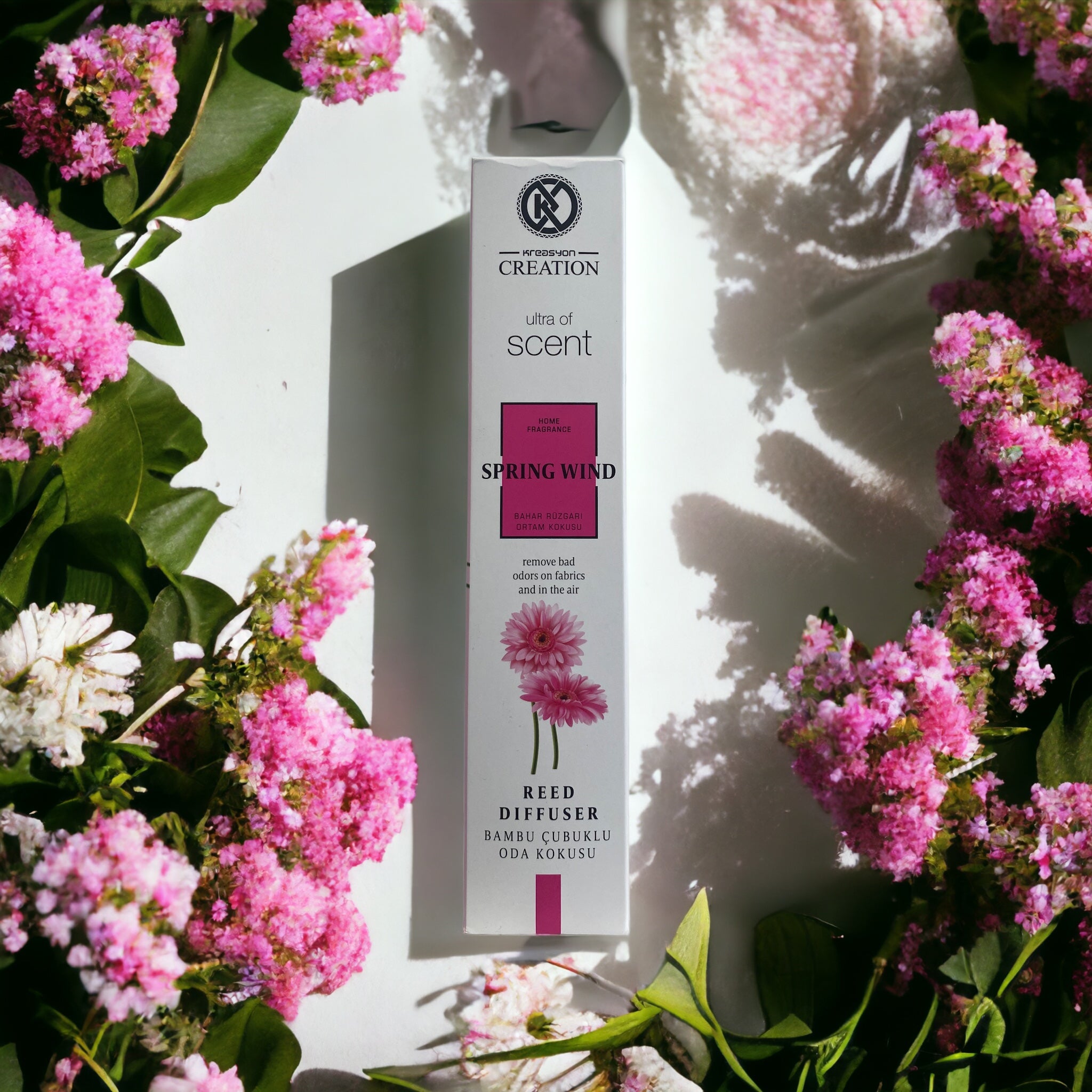 Blumenwiesen-Duftöl „Spring Wild“ von Die besten Duftzwillinge, 40% Duftöl, Flasche mit blumigem Duft, naturverbundenes Design