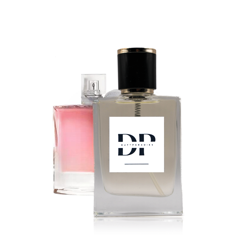 Duftparadies W16 Parfümflasche mit eleganter Gestaltung, flüssiger Duft in klarer Flasche, stilvolles Parfüm-Design
