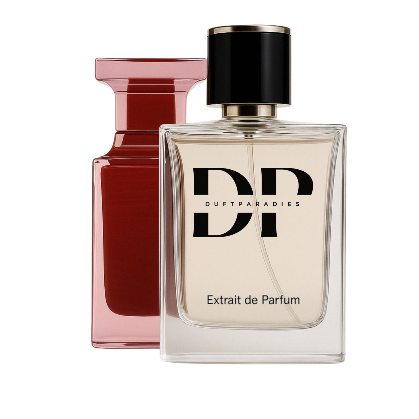 M111 Tastyy Cherry Duftparadies: Frische Kirsch-Duftkerze in eleganter Verpackung, sichtbar mit roten Kerzen und stilvollem Design