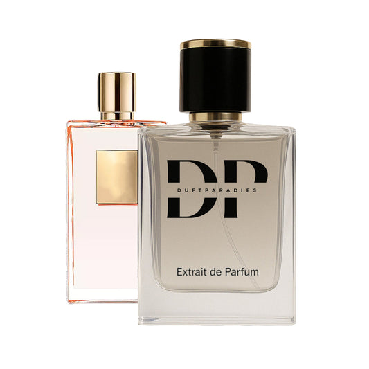 Duftparadies M188 Shy Parfümflasche mit elegantem Design auf weißem Hintergrund sichtbar