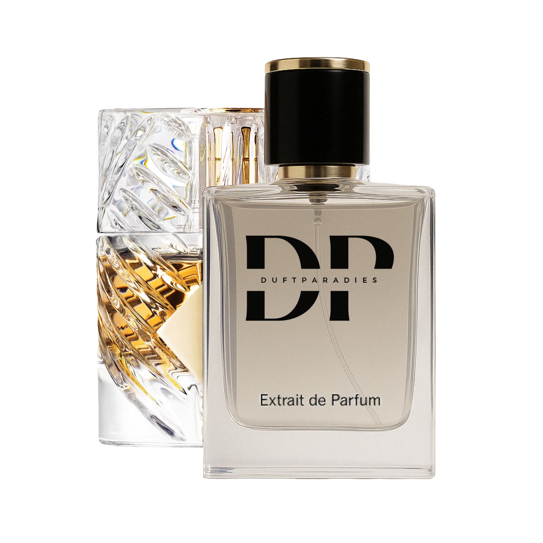 M189 Angel Love Duftparadies Parfümflasche mit floral gestaltetem Design auf weißem Hintergrund