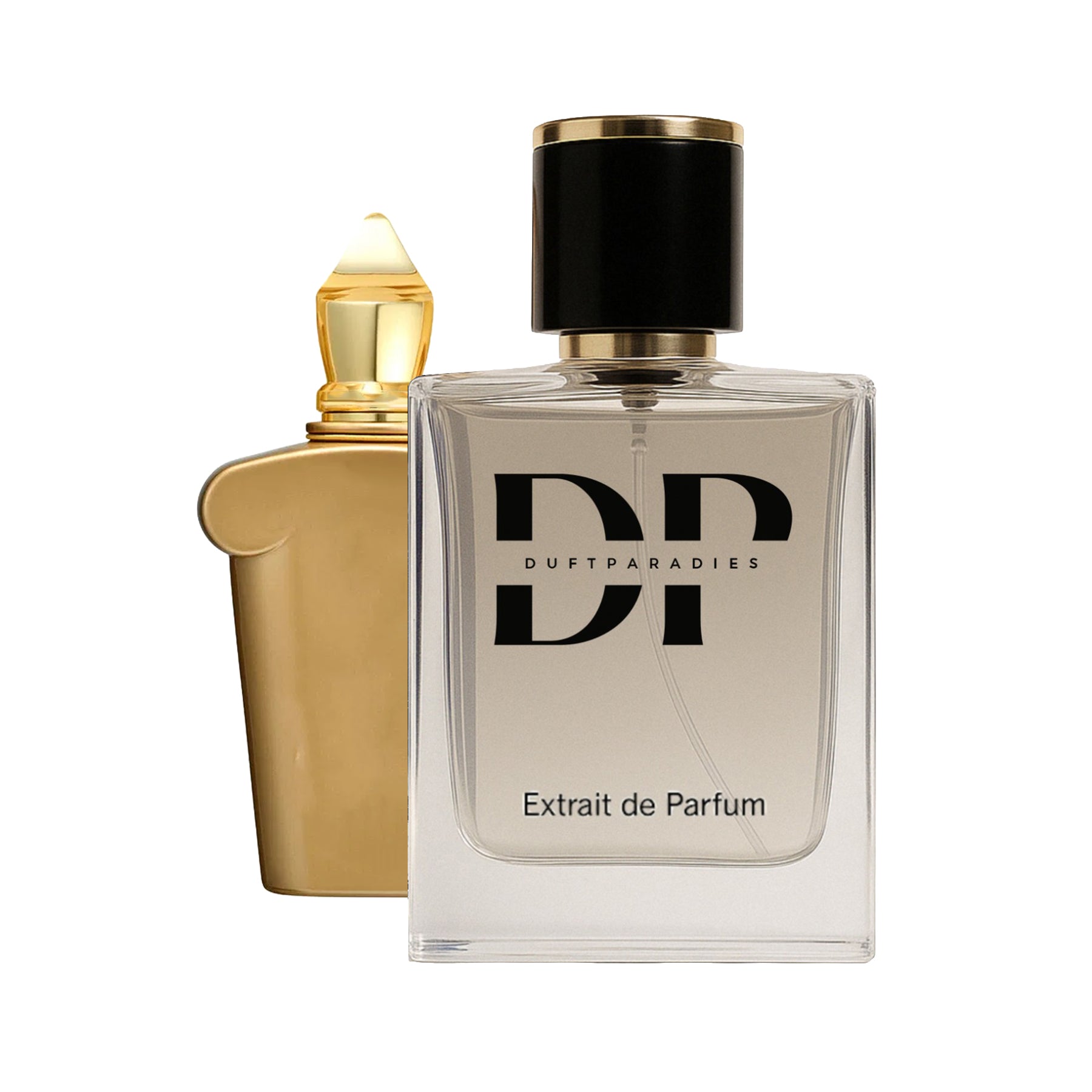 M193 Lira Duftparadies, stilvolle Parfümflasche mit elegantem Design, auf weißem Hintergrund fotografiert