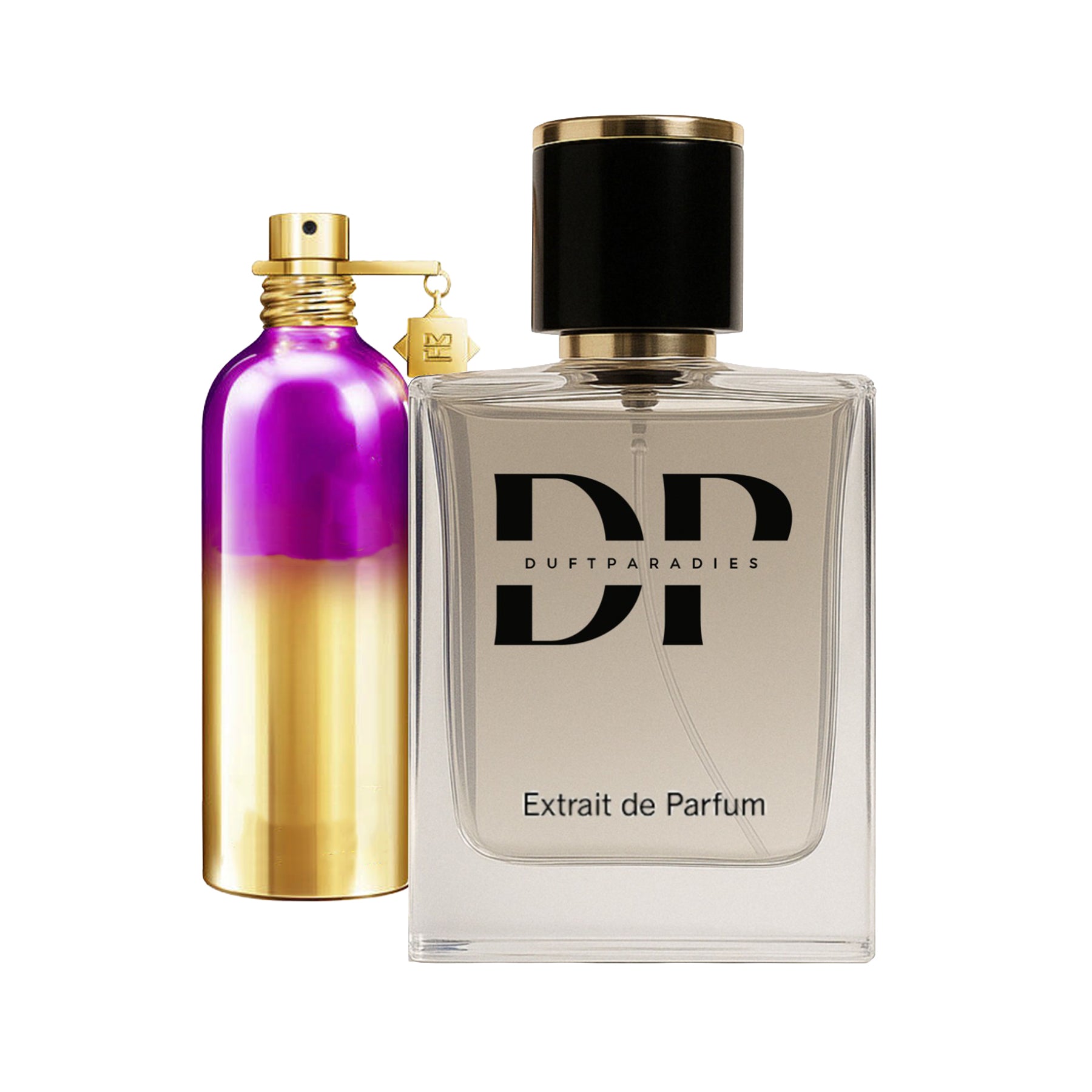 Duftratgeber M239 von Duftparadies, stilvolle Flasche mit Duftöl und eleganter Verpackung, Nahaufnahme des Produktdesigns