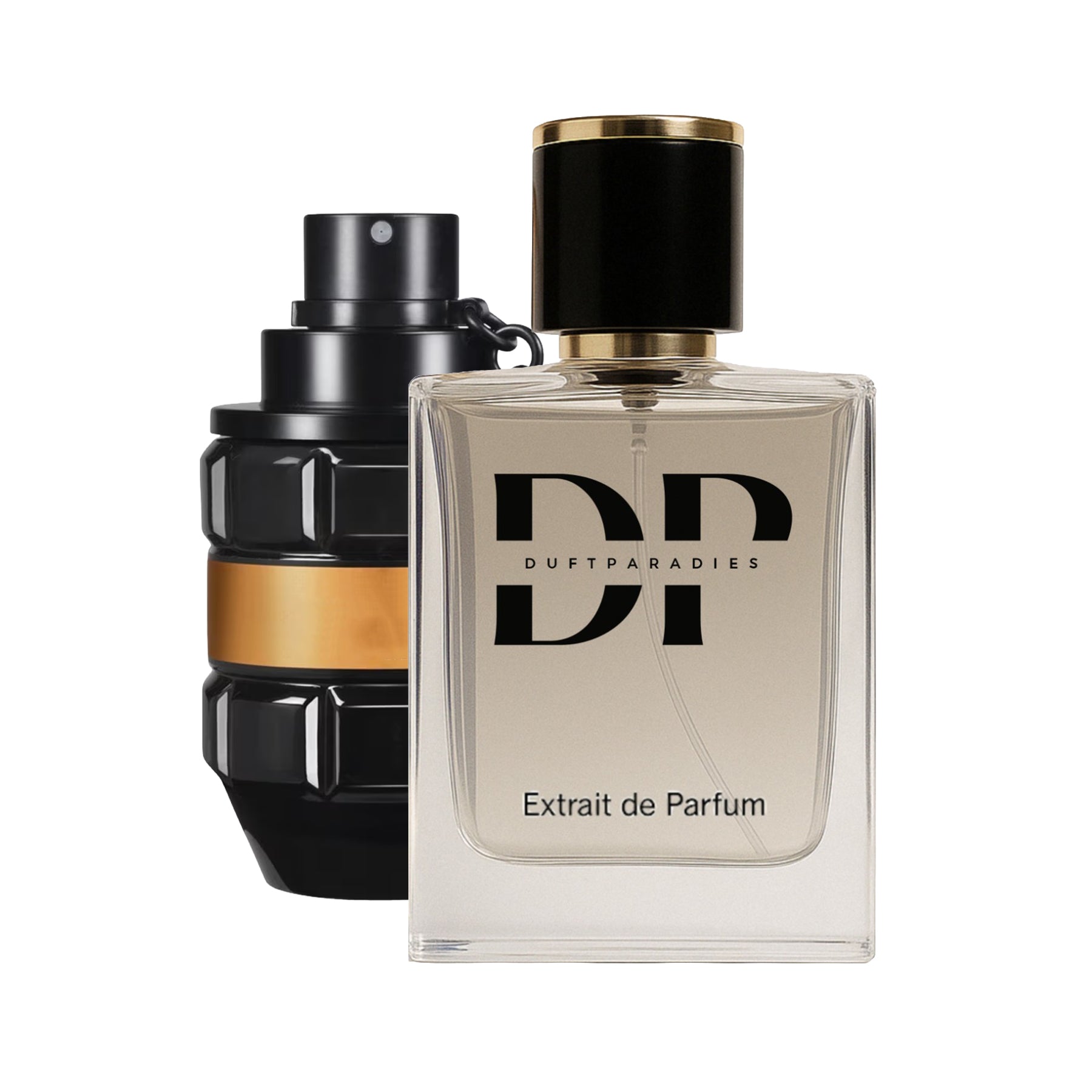 Dufteinzel M278 Extreme von Duftparadies mit 40% Duftöl, zeigt die elegante Flasche und das Flaschendesign.